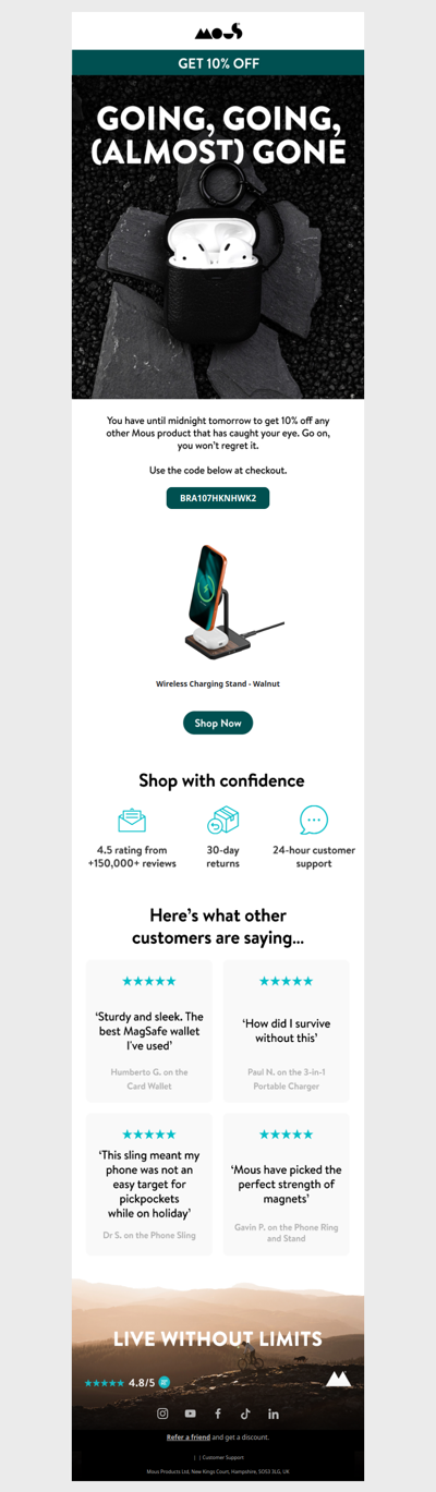 Hey, last chance for 10% off