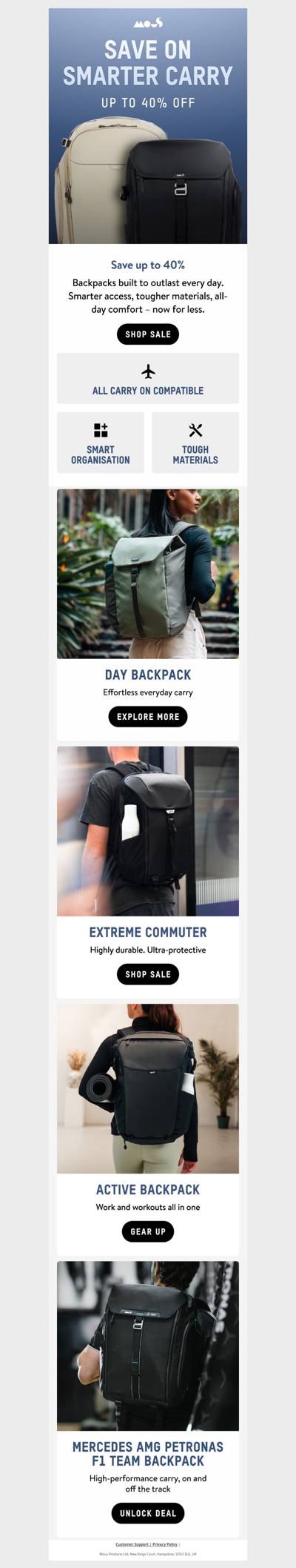 Your new favourite backpack? It’s up to 40% off