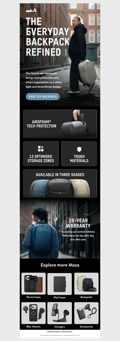 The everyday backpack, upgraded