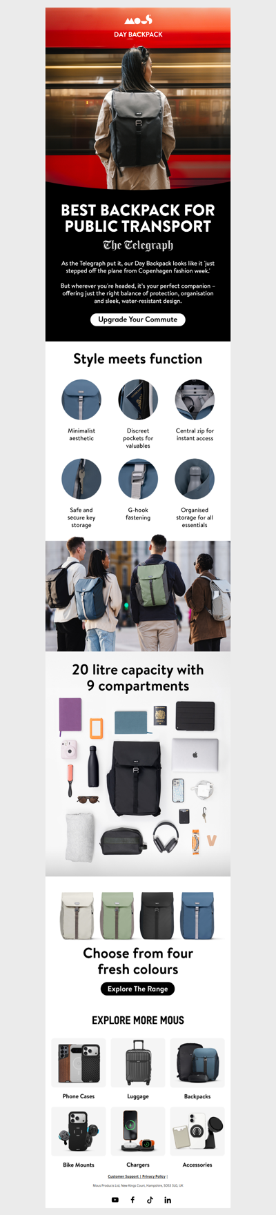 “Best backpack for public transport”