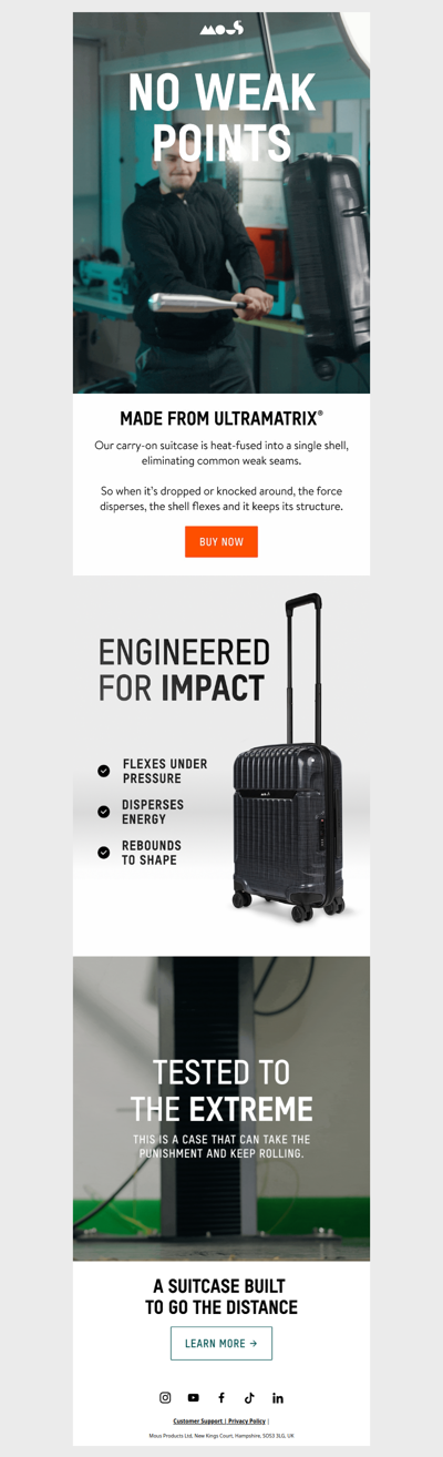 The suitcase that won’t crack