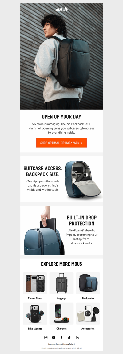 The backpack that opens like a suitcase