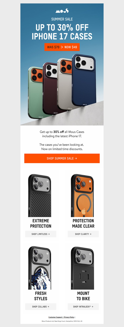 Big Savings on Mous Cases