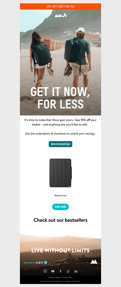 Then – 10% off for you!