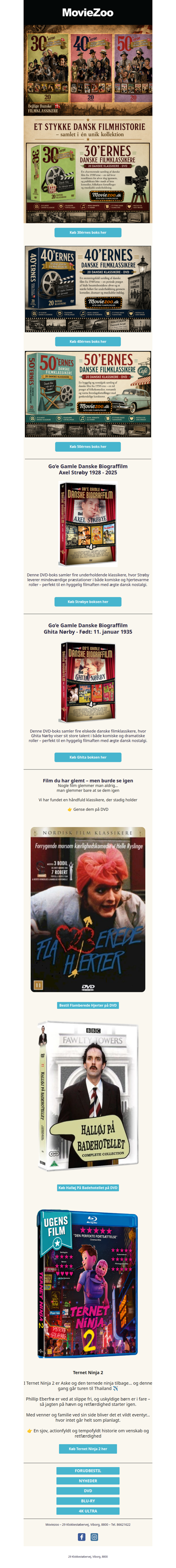 Danske filmklassikere fra 30’erne, 40’erne og 50’erne 🎞️