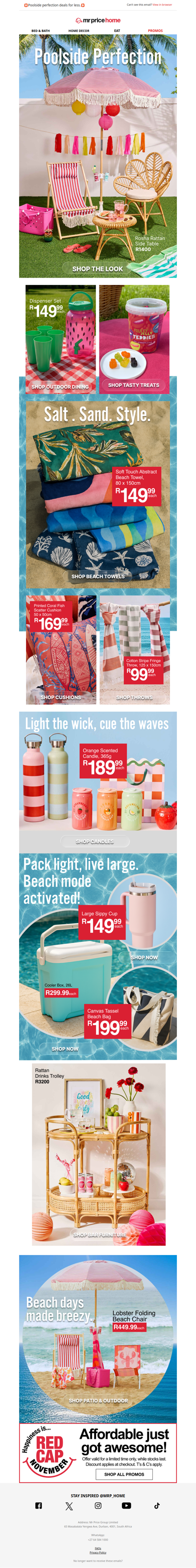 Swim. Sip. Snooze. Repeat! 🏖☀️💦 Shop Summer must-haves from R99.99!