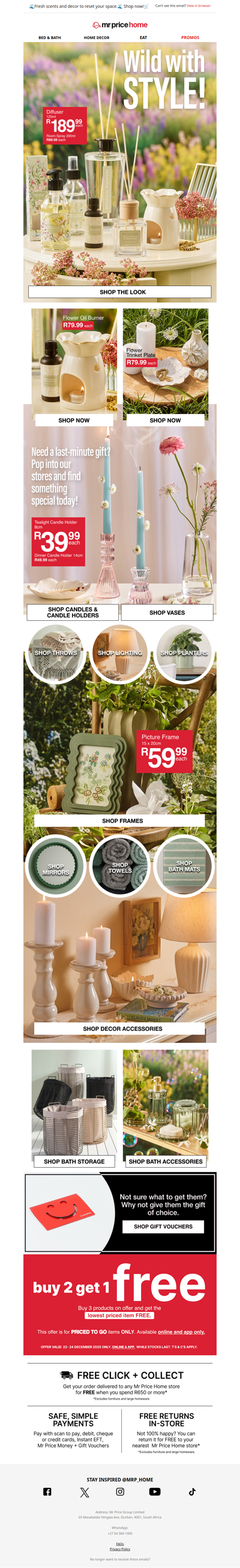 ✨🍃Scent-sational Summer awaits! Refresh your home with new fragrances and candles from R39.99✨🍃