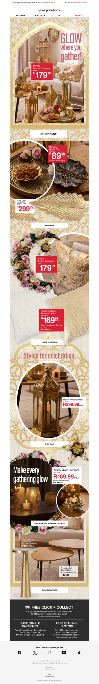 🍃Fresh air, full hearts, beautiful homes shop lounge from R89.99🏡