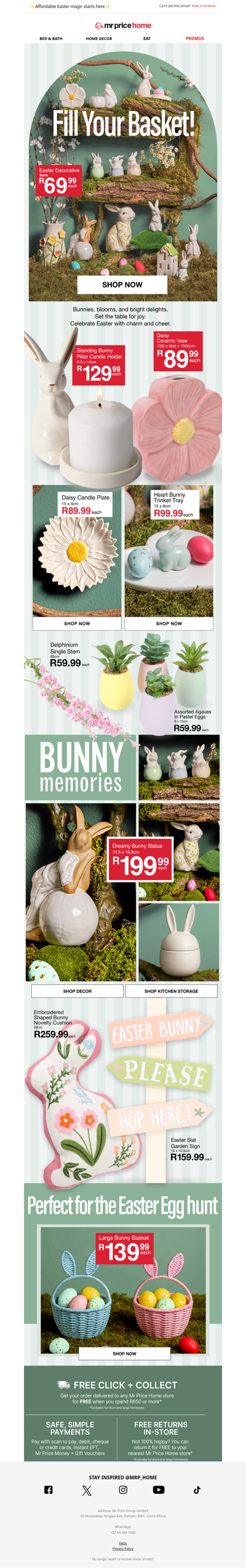🐣All the Easter décor you need to fill your basket.🐇Shop now!