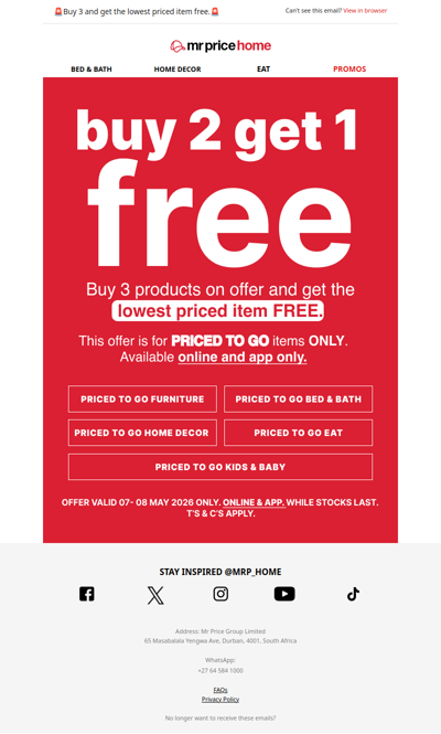 Buy 3, Pay for 2😊Because we could all use the savings!💰