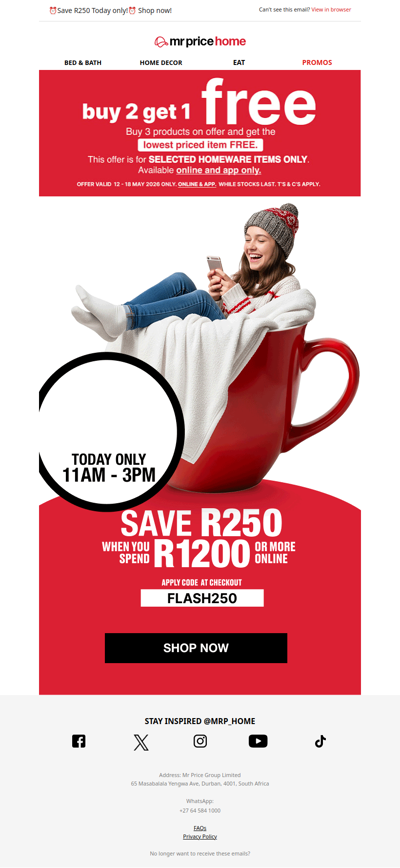 🚨Don’t miss out! Save R250 for a limited time only!🚨💰