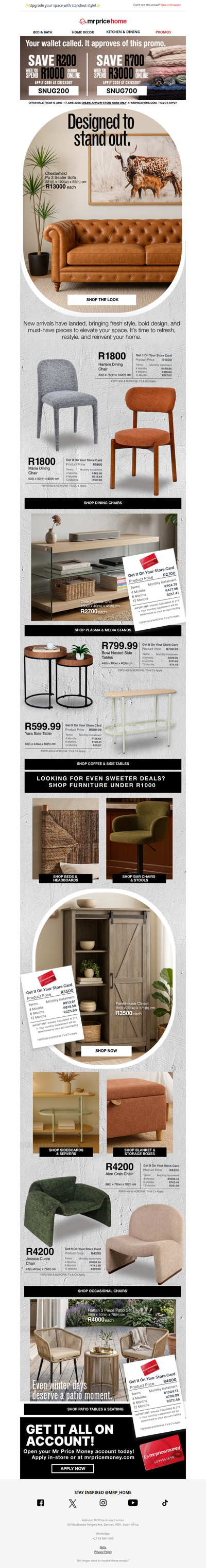 Where trend meets everyday affordability🛋️