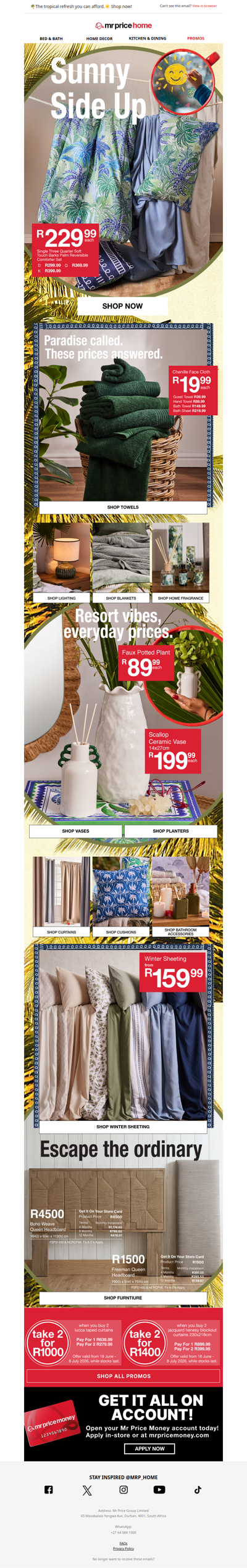 🌞Catch sunny saving on our latest tropical picks🌴