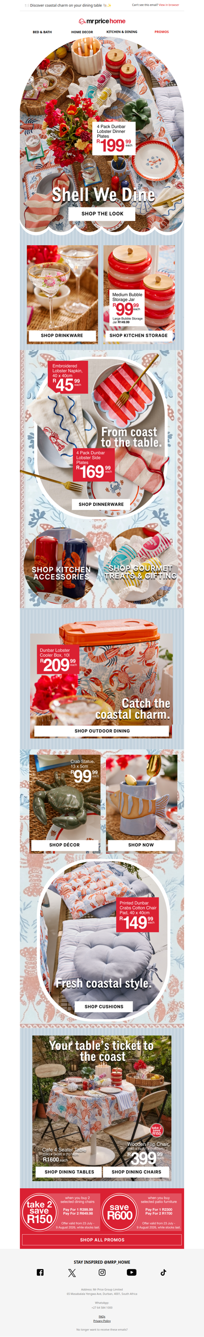 🦞Bring the coast to your table 🌊Meet your new must-have dining collection🍽️