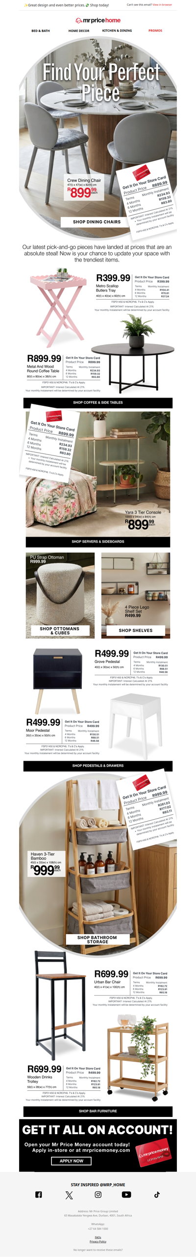 ✨Fall in love with our affordable furniture finds! ❤️ Shop now!