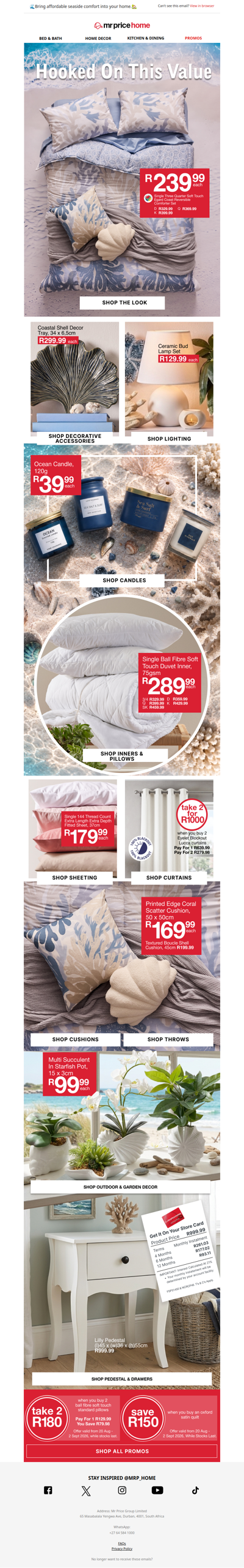🐚Coast inspired pillows, dreamy textures and must-have style! Refresh your bedroom today!