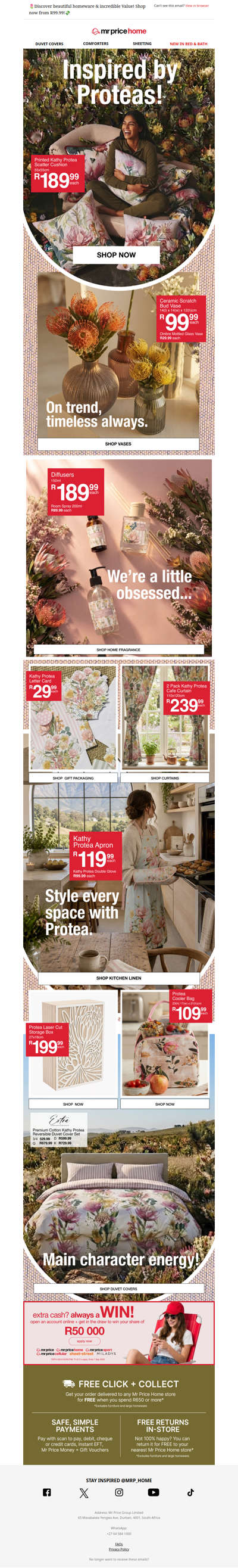 🌷Inspired by nature, designed for stylish living 🌷Shop homeware you'll love from R99.99.