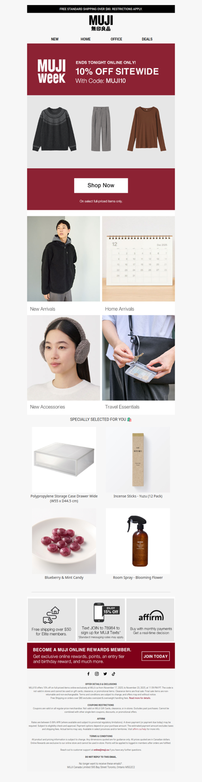 10% OFF Ends Today Online Only!