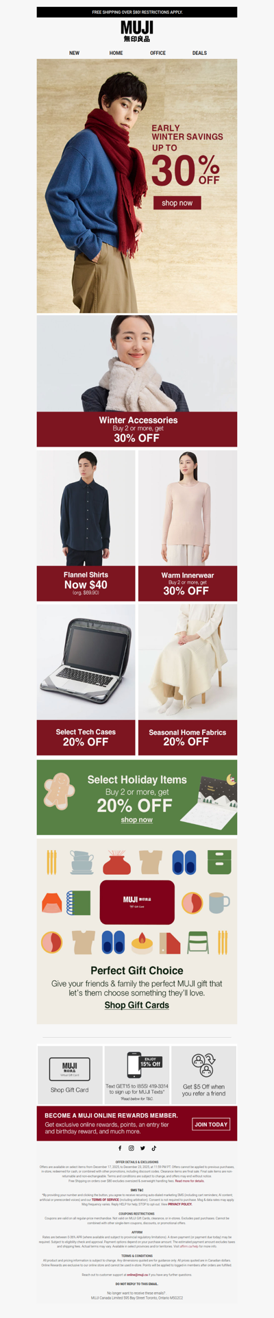 Up to 30% OFF Early Winter Savings 🧣