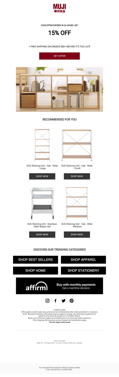 Loved It? Get 15% Off Today!