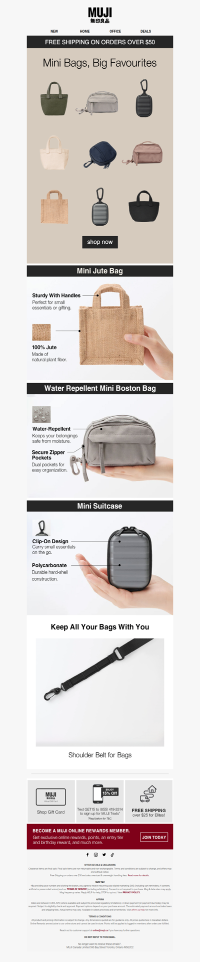 FREE Shipping Over $50 Starts Today!