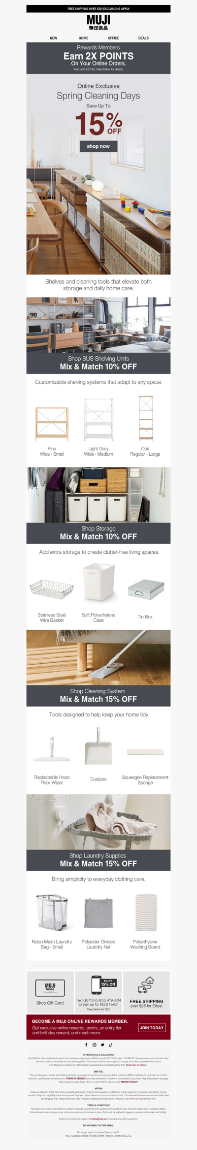 Clear The Space With Up To 15% OFF Online!