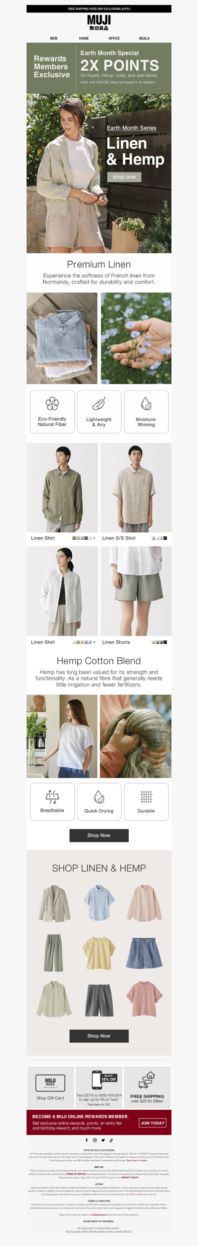 Hemp and Linen for Warm Days