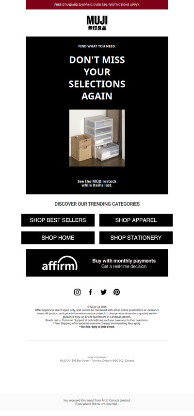 You Asked, We Restocked