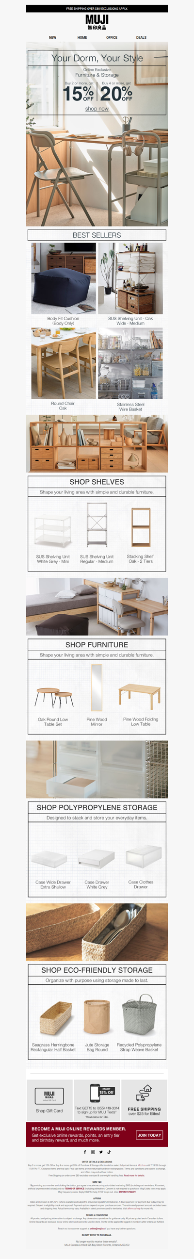 15% OFF Your Best Dorm Set-Up!