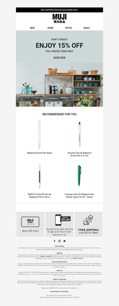 Your Pick, Now 15% Off