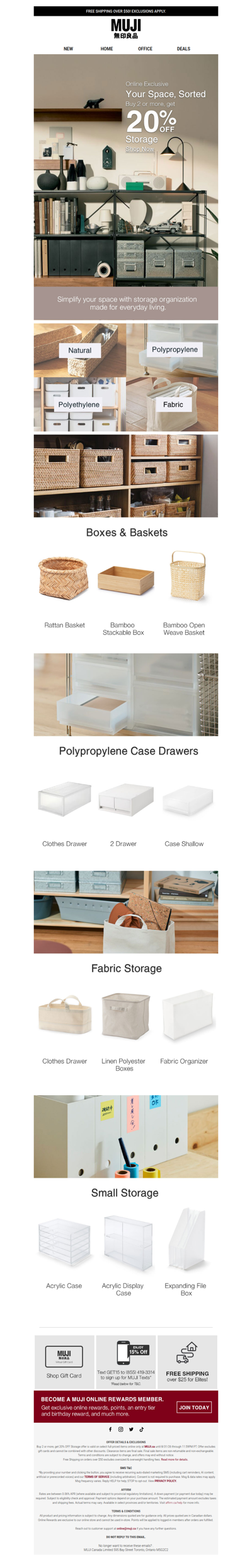 20% OFF Space Saving Essentials