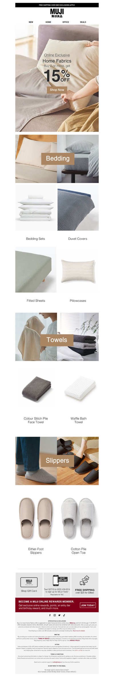 15% OFF Soft Home Comforts