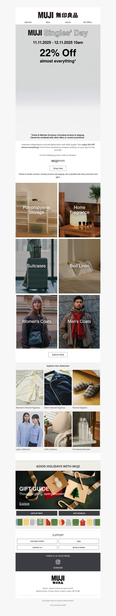 Singles’ Day is here – 22% Off Almost Everything!