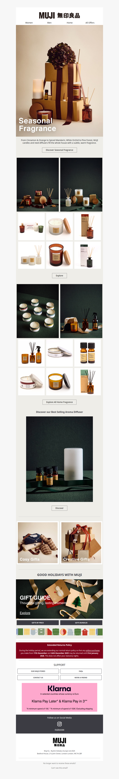 Discover our Seasonal Home Fragrance