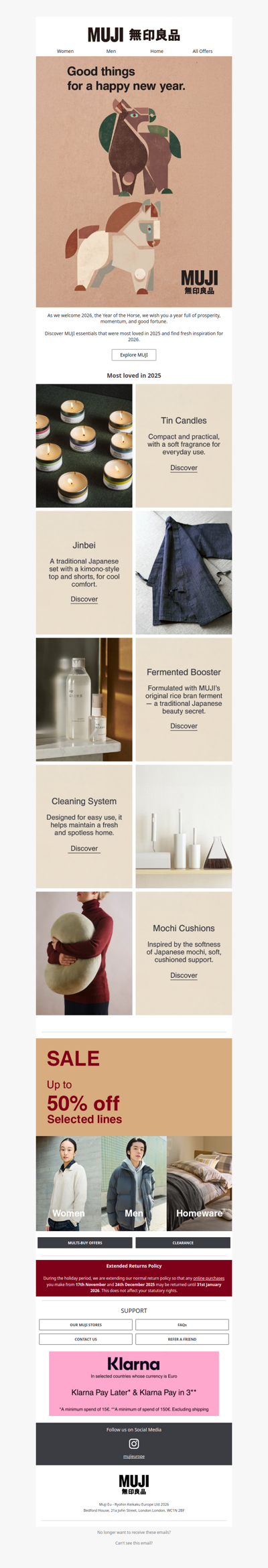 Happy New Year from MUJI