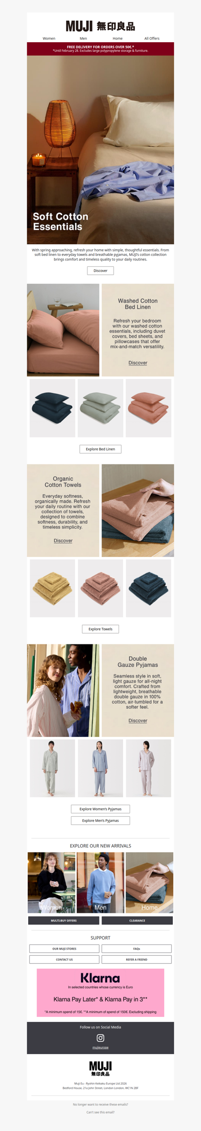 Bed Linen, Towels & Pyjamas for the New Season