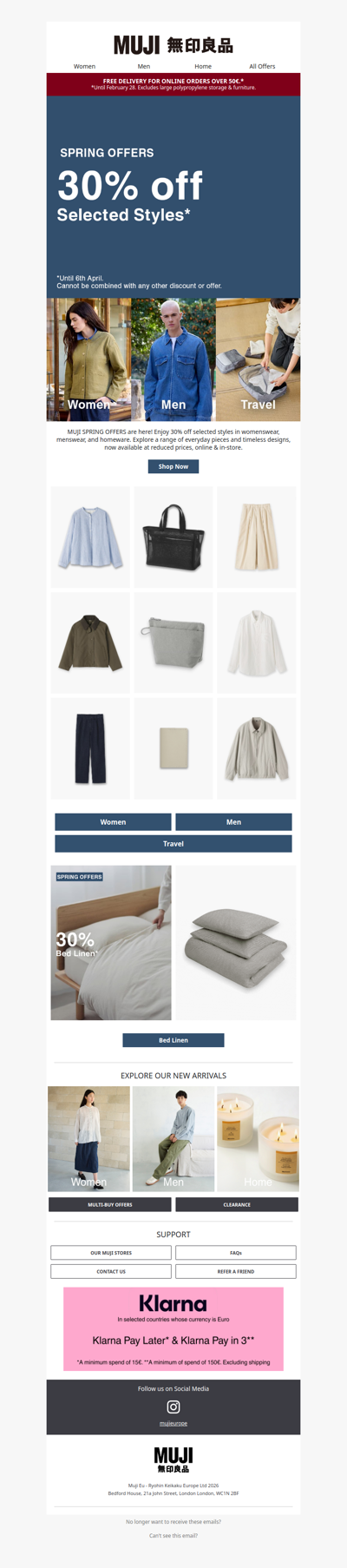 Enjoy Free Delivery & SPRING OFFERS online and in-store