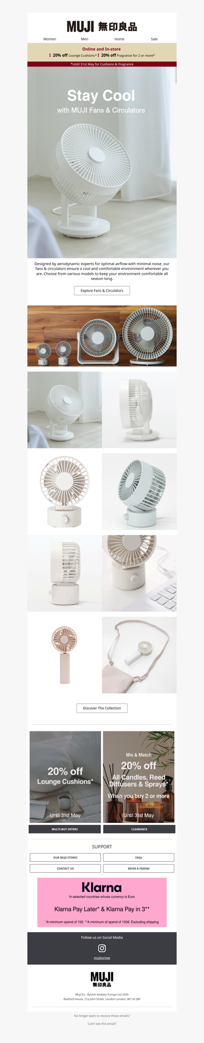 Stay Cool with MUJI fans & circulators