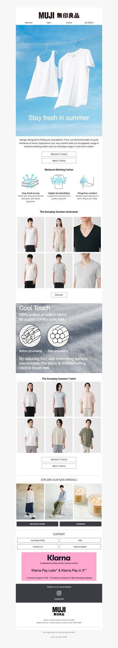 Summer comfort: