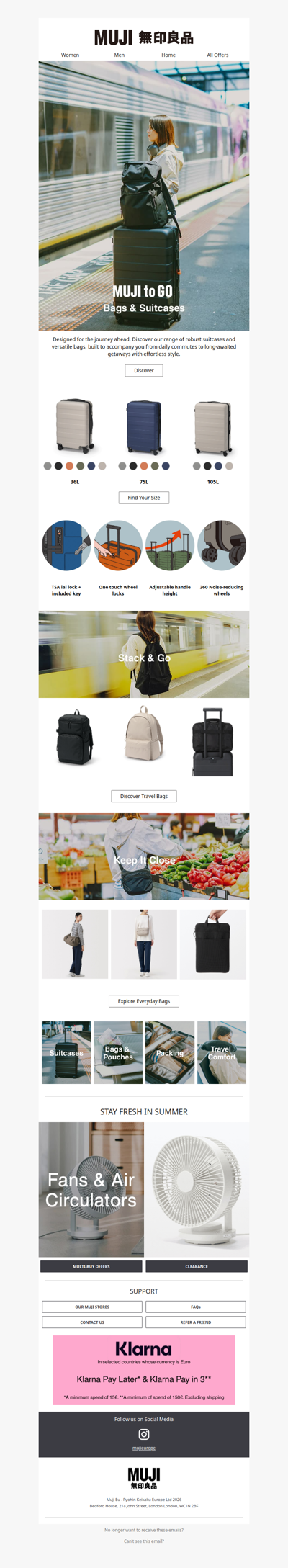 MUJI to GO: Bags & Suitcases for every journey