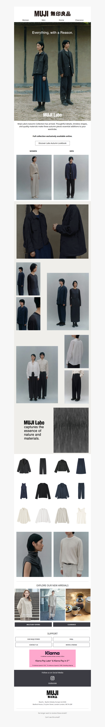 MUJI LABO AUTUMN 2026