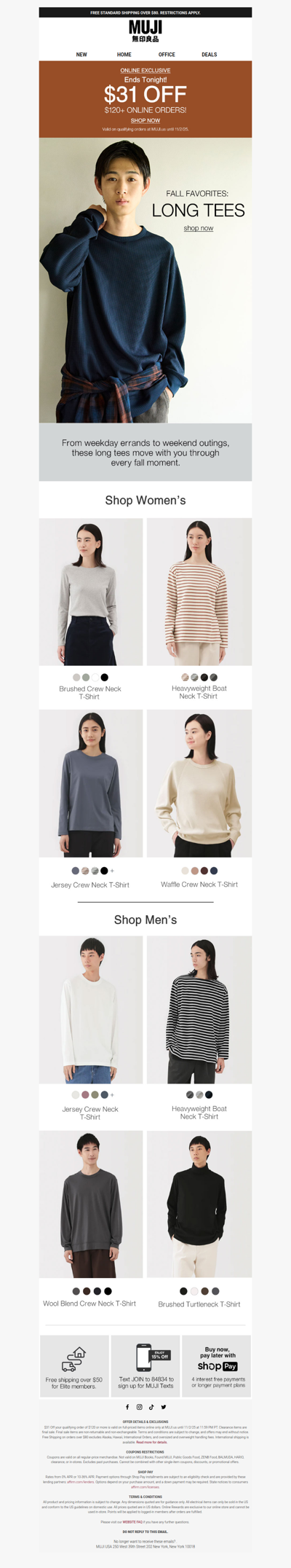 $31 Off Your Order Ends Tonight! ⌛