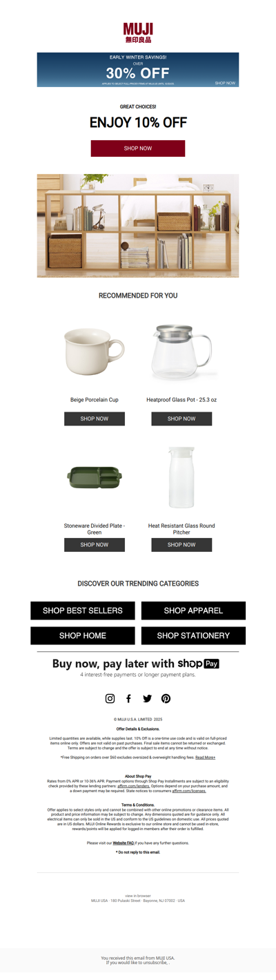 Your Pick, Now 10% Off