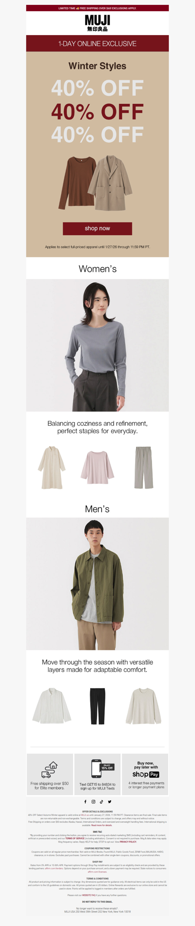 40% OFF Winter Styles Today Only❗