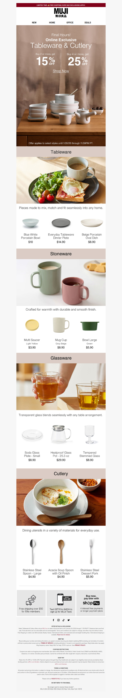 Today Only: 25% OFF Tableware Online! 🍽️