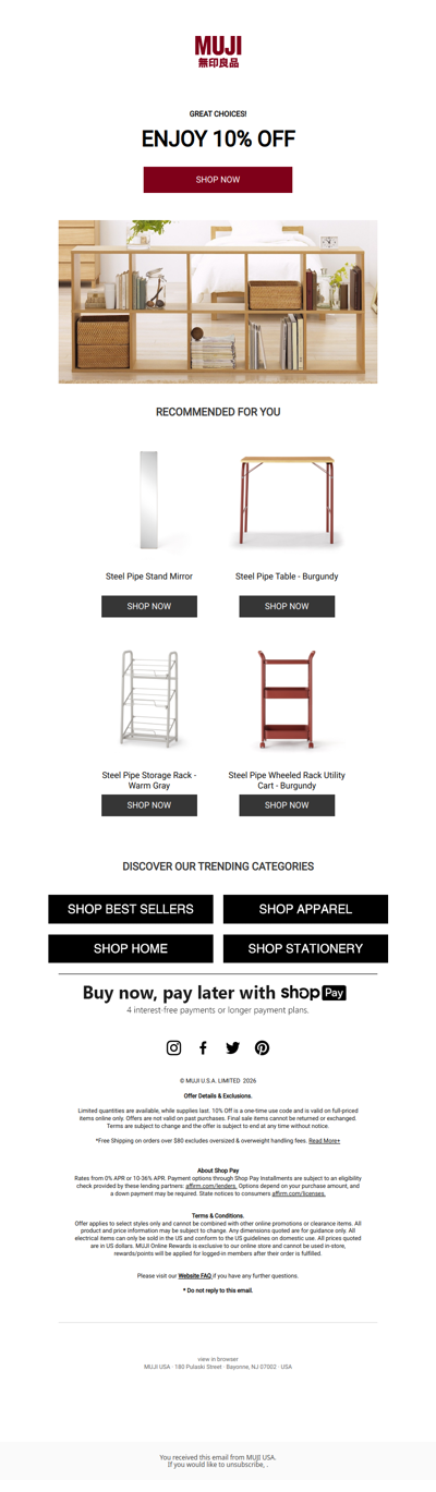 Your Pick, Now 10% Off