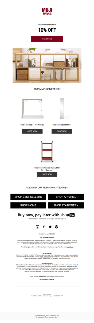 10% Off Is Leaving Soon