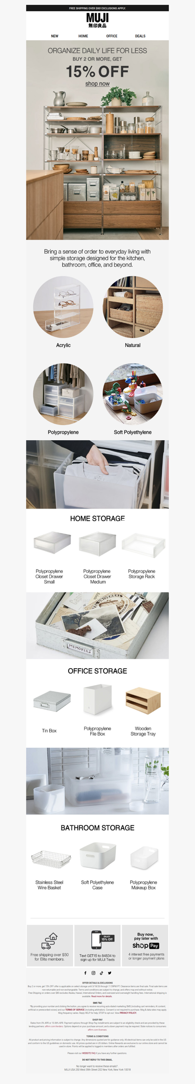 15% Off Storage Solutions! 🏠
