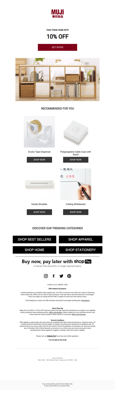 10% Off Is Leaving Soon