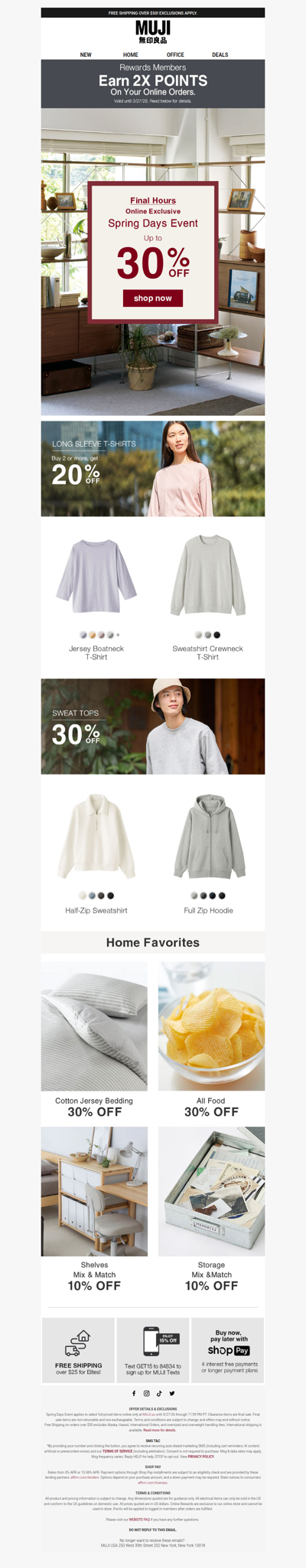 Ends Today: Spring Days Event! 🌤️